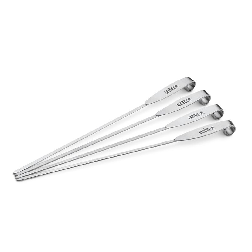 Vier Grillspieße von Weber