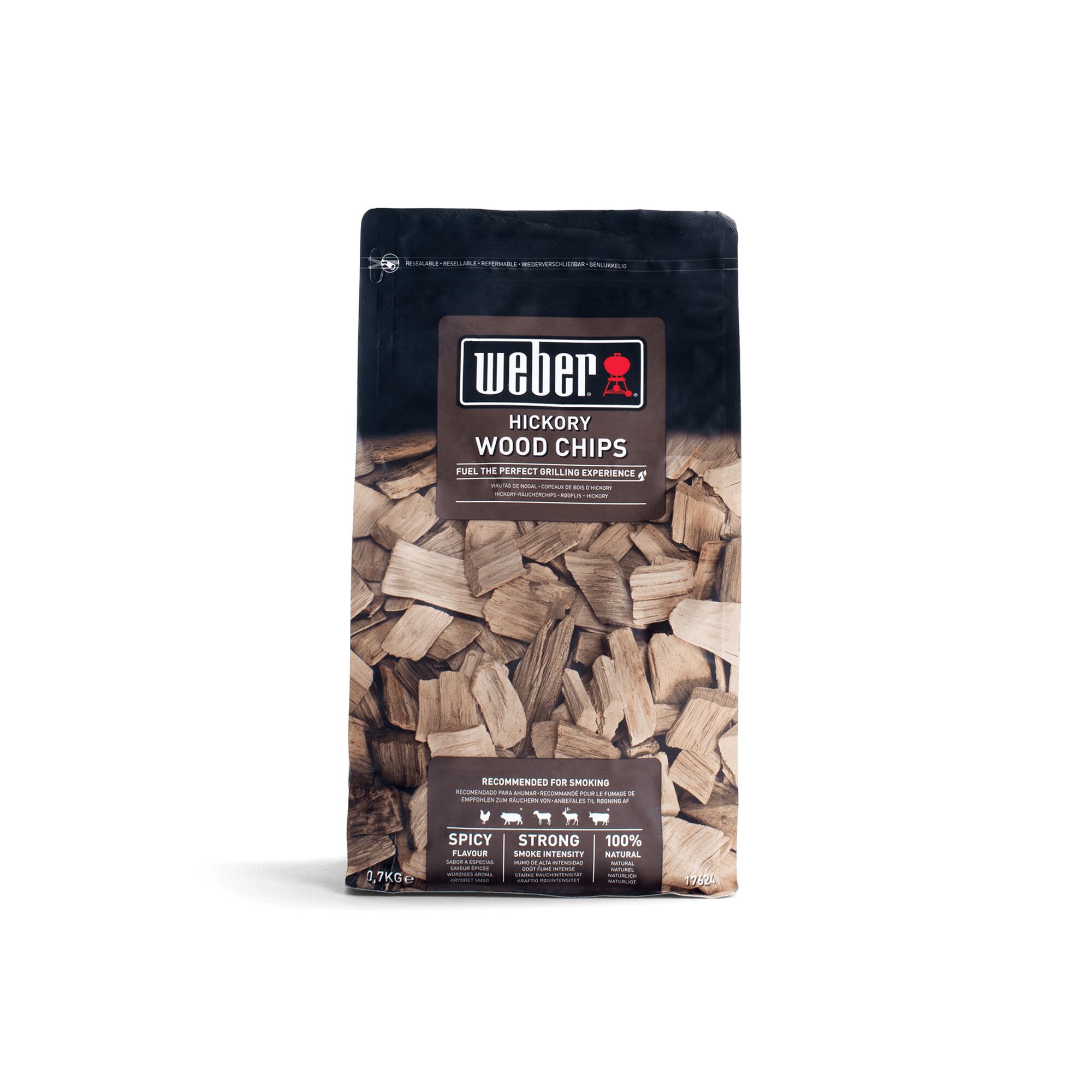 Weber Hickory Wood Chips, 0,7 kg Beutel