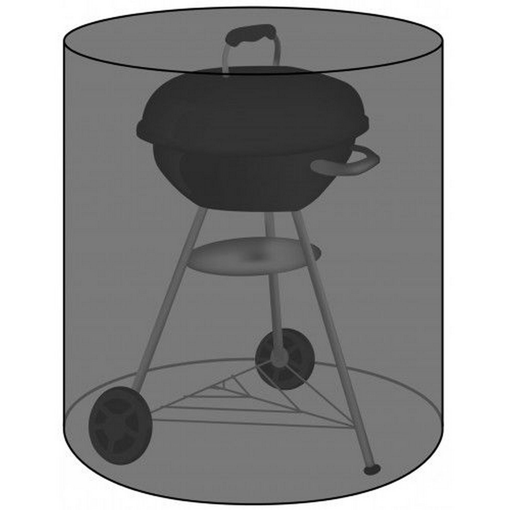 Abdeckhaube für einen runden Grill