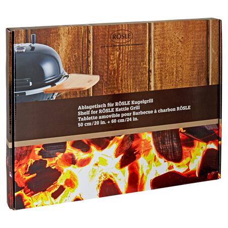 3. Bild von Ablagetisch für Kugelgrill Holz, Metall 24 x 35 cm