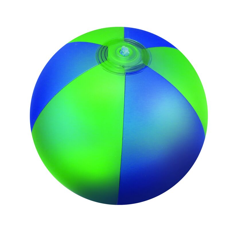 Bunter Strandball in grün und blau