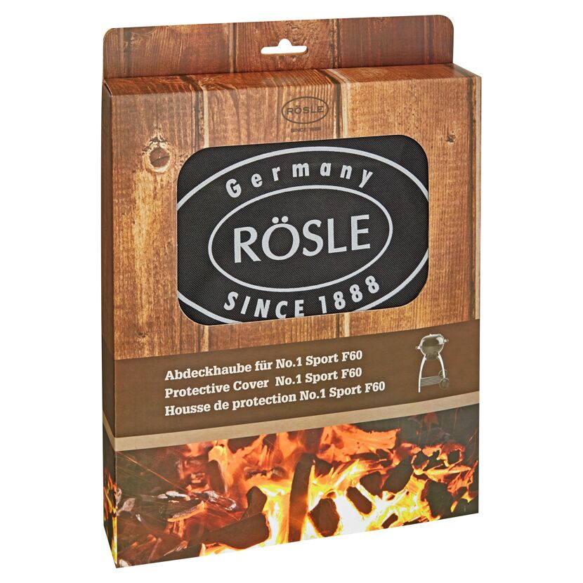 Schwarze Abdeckhaube von Rösle für Grill
