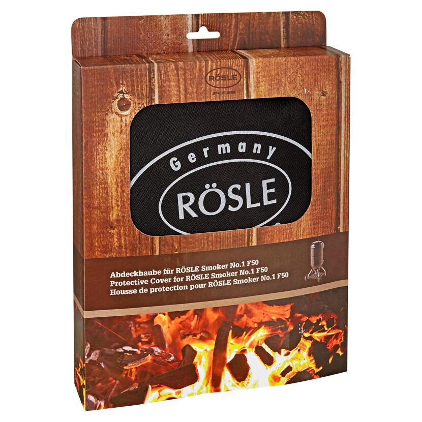 Schwarze Abdeckhaube für RÖSLE Smoker
