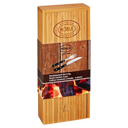 3. Bild von Steakbesteck-Set Stahl/Holz 4-teilig