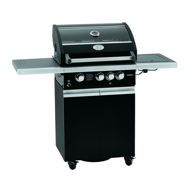 Bild von BBQ-Station 'Vision G3' schwarz 128 x 61 cm