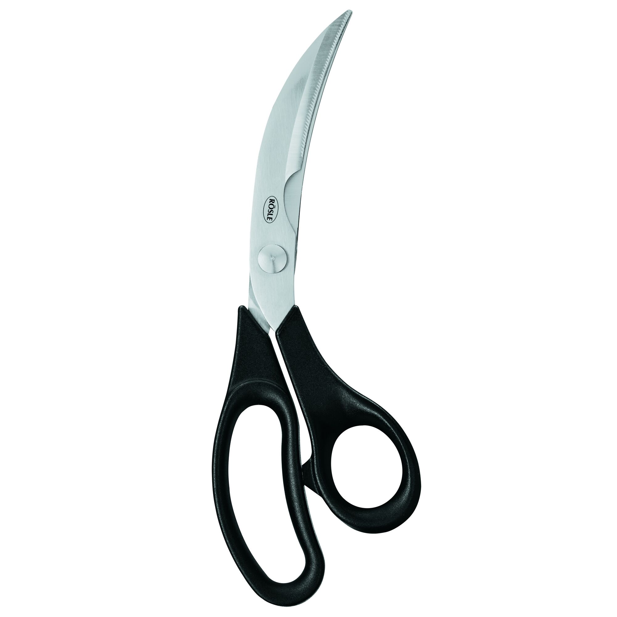 Geflügelschere mit schwarzen Griffen