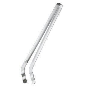 Grillzange gebogen Edelstahl 35 cm
