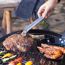Grillzange gebogen Edelstahl 35 cm