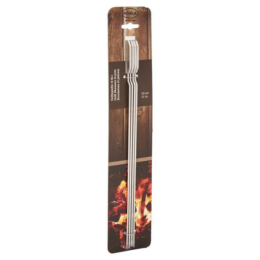 Vier Grillspieße von Rösle