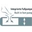 Integrierte Fußpumpe zum Aufpumpen des Luftbetts