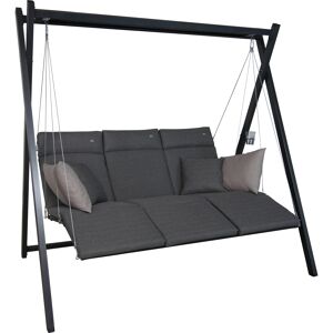 Hollywoodschaukel 'Relax Smart' 3-Sitzer grau 220 x 210 x 150 cm