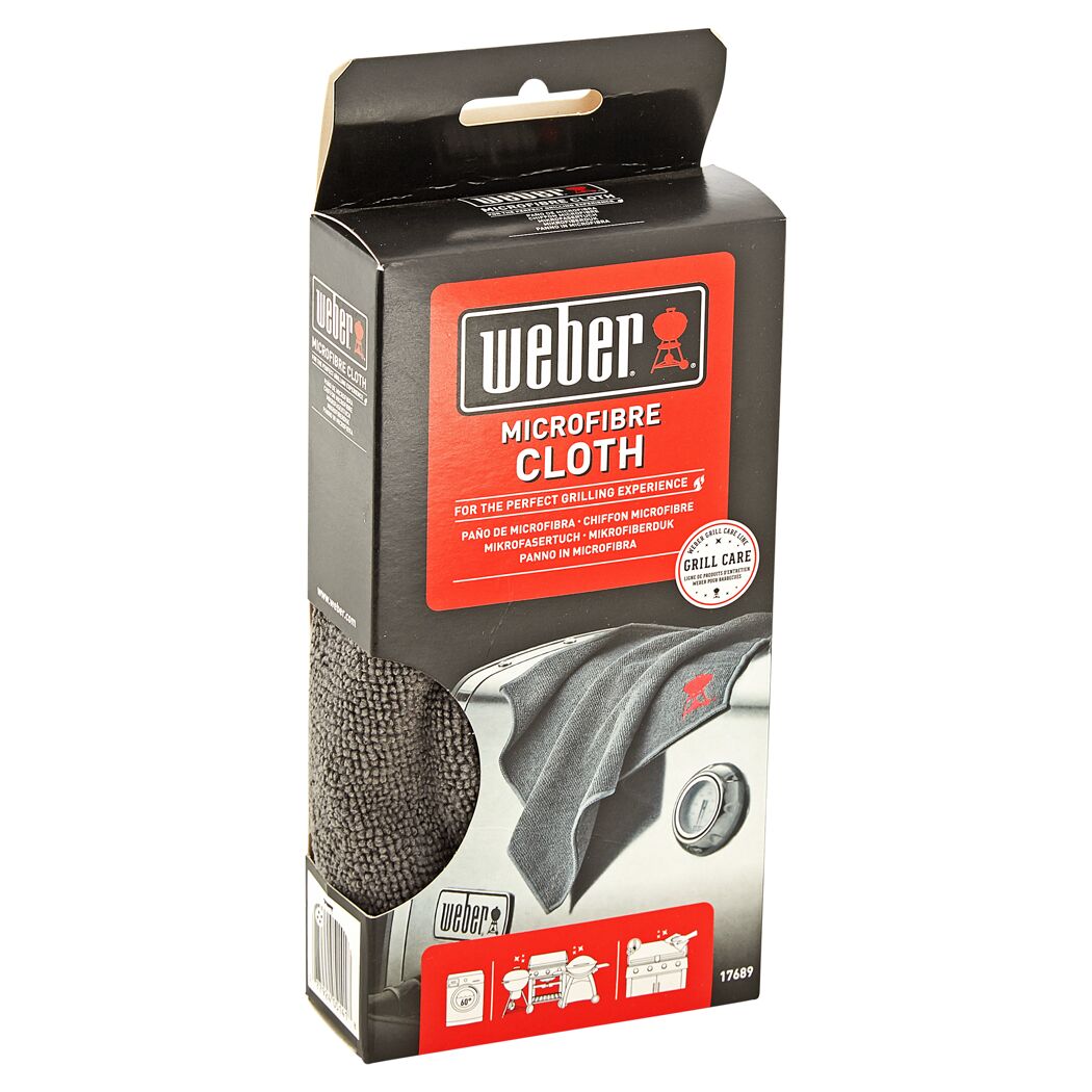 Weber Mikrofasertuch in Verpackung