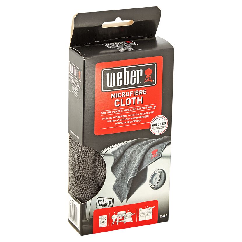 Weber Mikrofasertuch in Verpackung