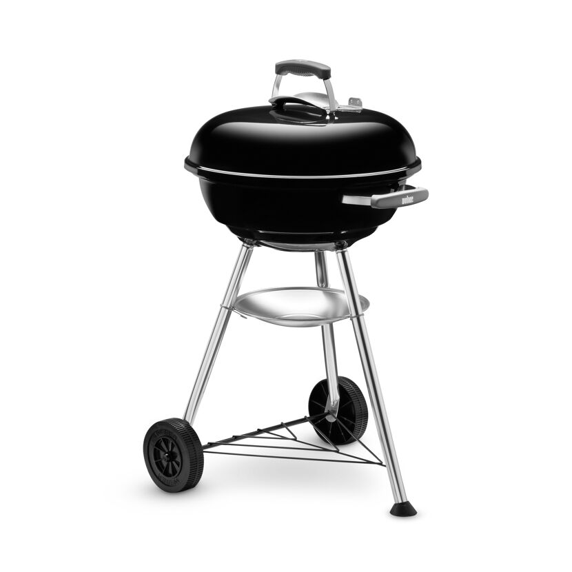 Schwarzer Weber Compact Kettle Grill, 47 cm