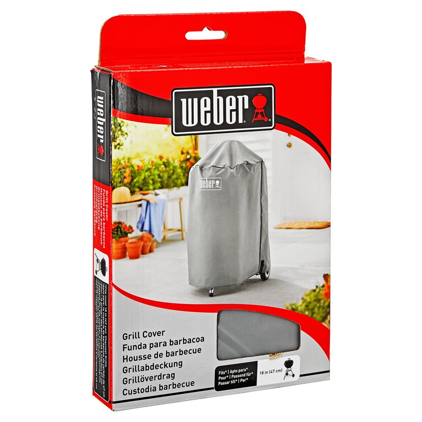 Abdeckung für Holzkohlegrills grau Ø 47 cm