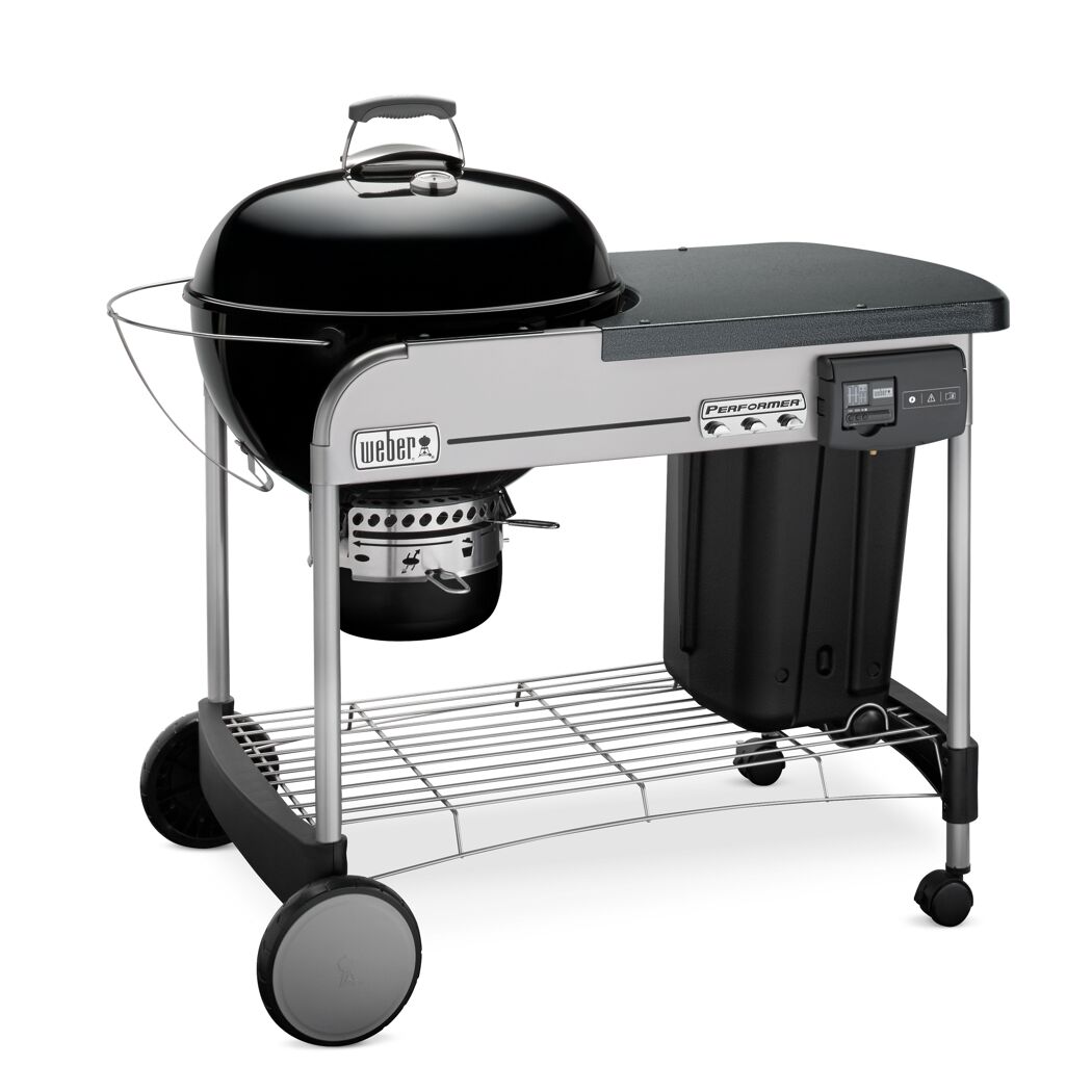 Weber Performer Deluxe GBS Holzkohlegrill, schwarz, 57 cm