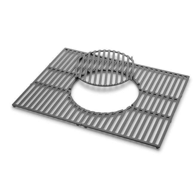 Bild von Grillrost-Einsatz 'Gourmet BBQ-System' Gusseisen 49,53 x 65,79 cm