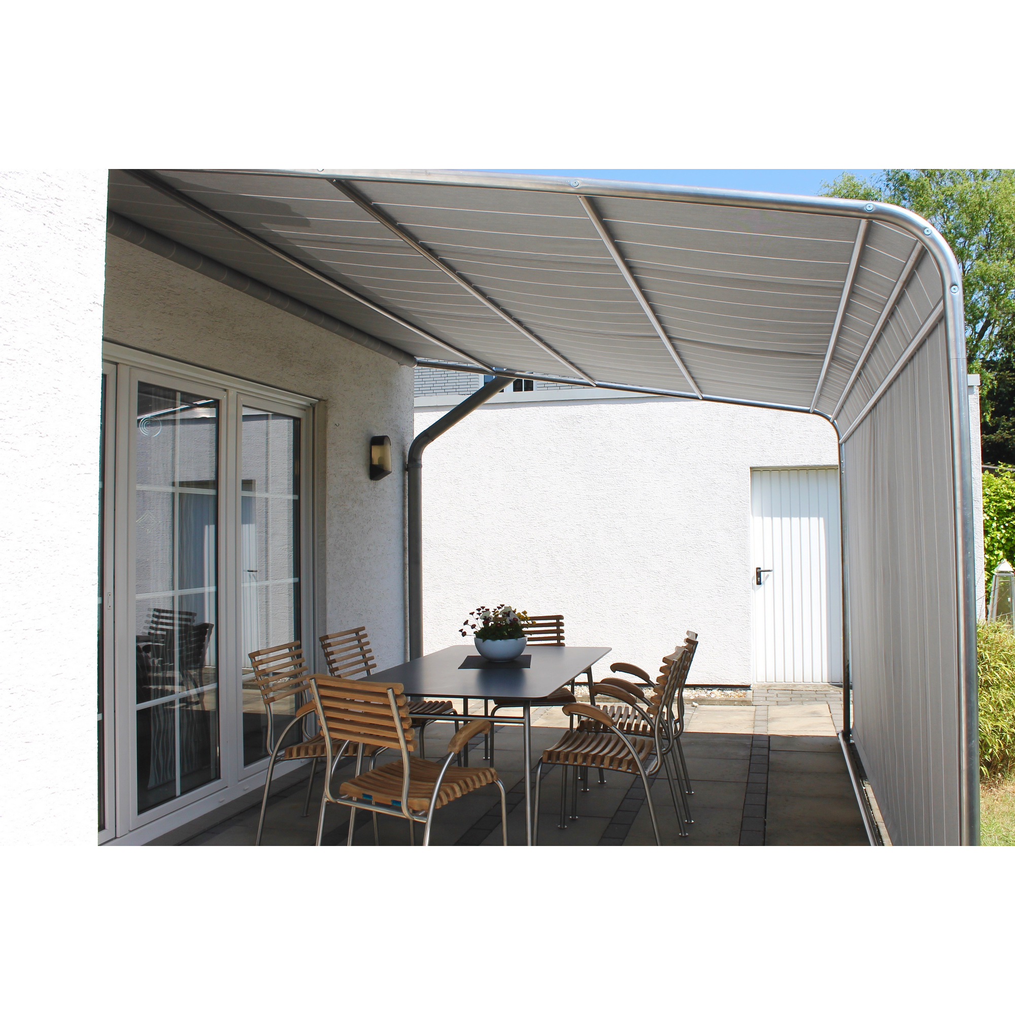 Terrassenüberdachung 'Komfort' naturfarben/beige 400 x 260 x 300 cm + product picture