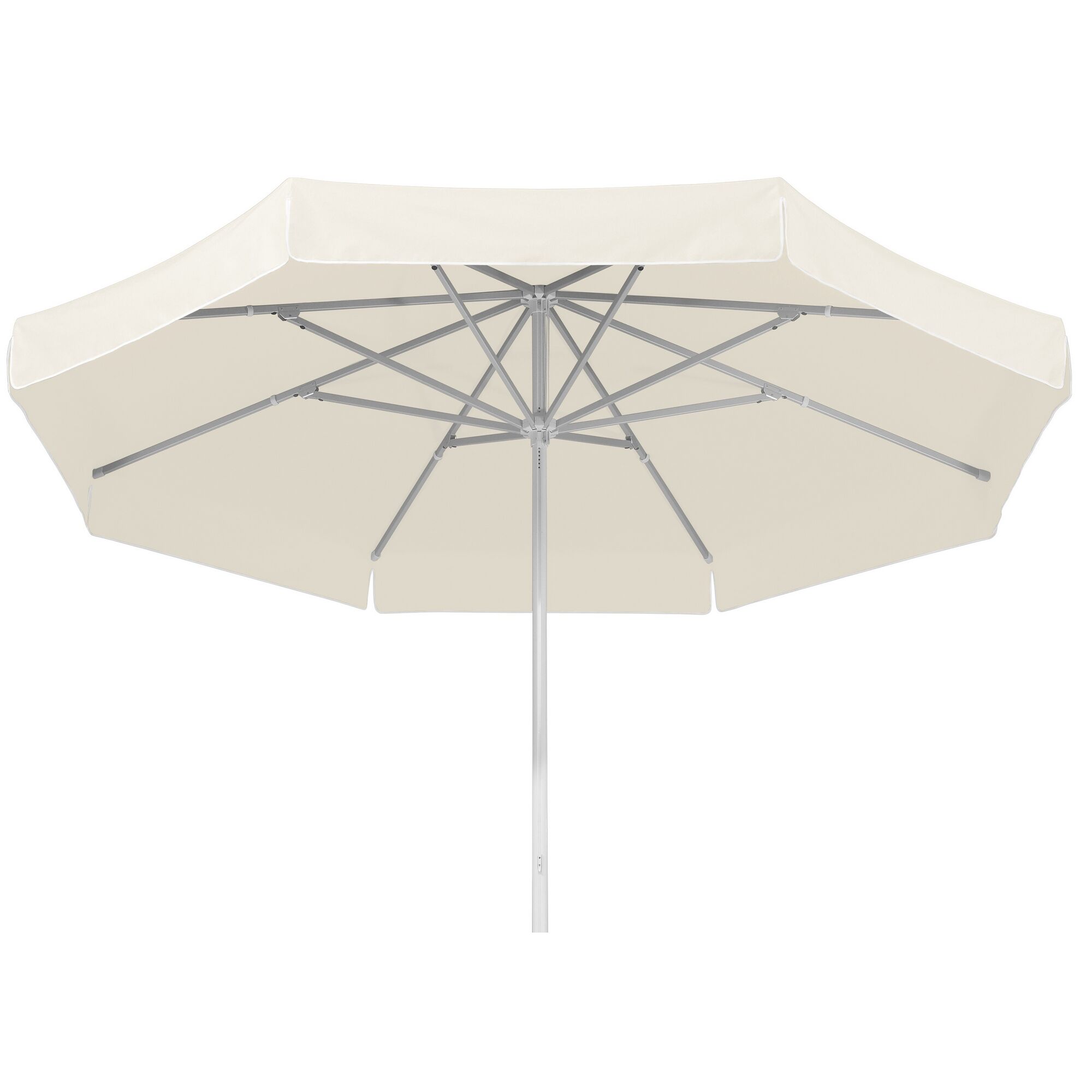 Runder Sonnenschirm in Beige