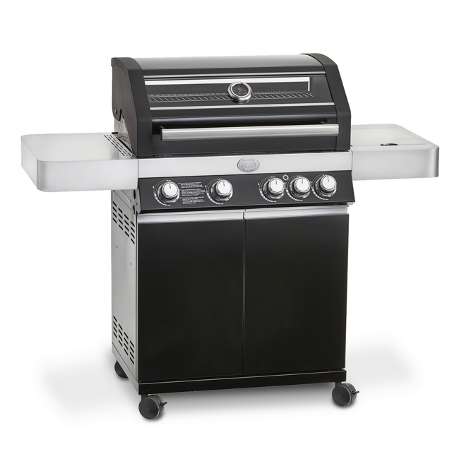 Bild von Gasgrill 'Videro G4' schwarz 79,5 x 118 x 60 cm