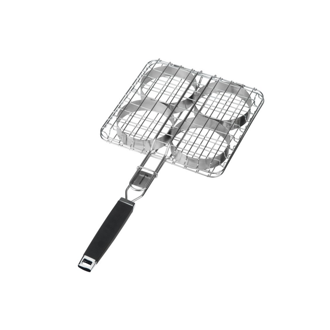 Bild von Grillbräter 'Pure' schwarz/silbern 57 x 26 x 4 cm