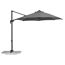 Ampelschirm 'Rhodos Blacklight' drehbar/neigbar Ø 300 cm