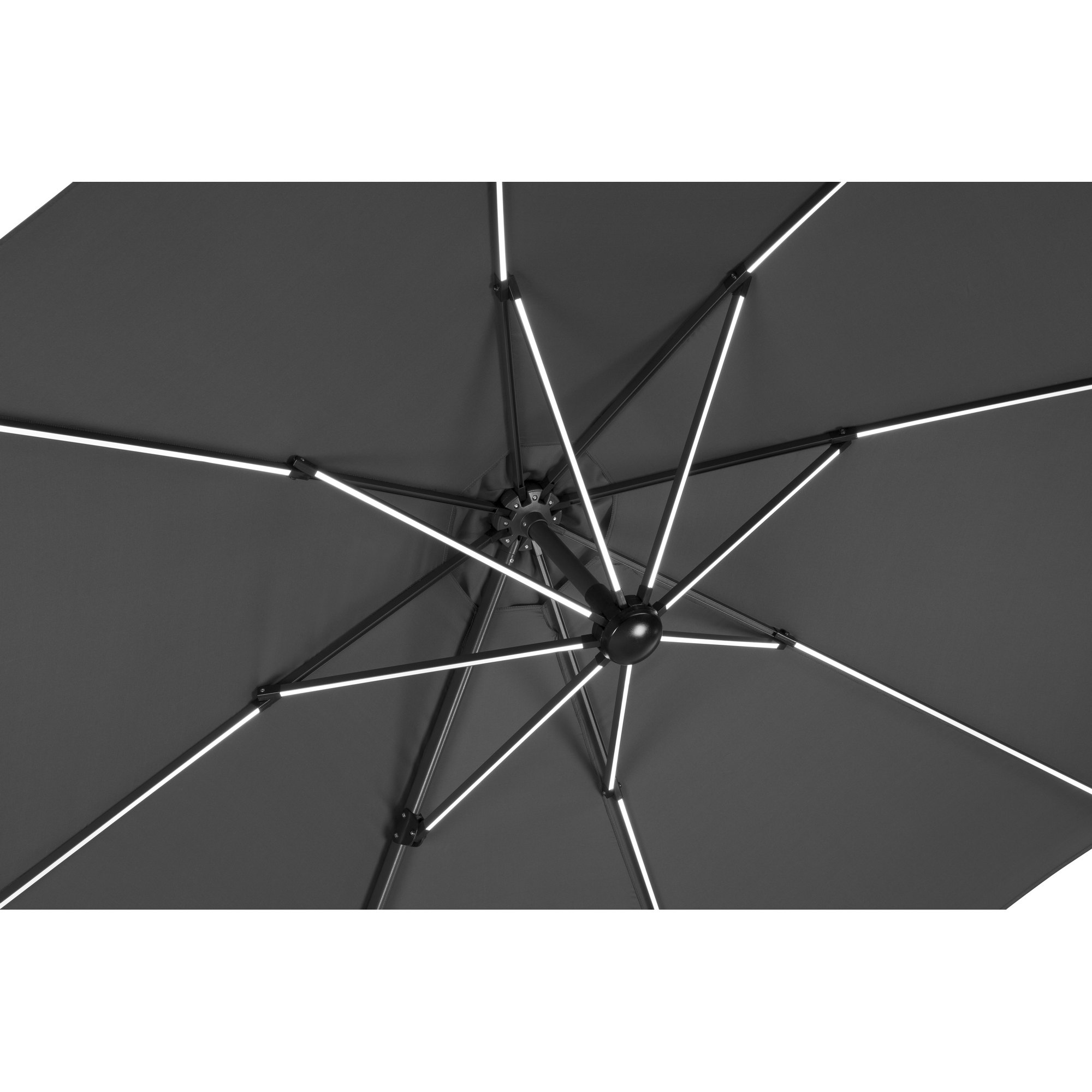 Ampelschirm 'Rhodos Blacklight' anthrazit Ø 300 cm + product picture
