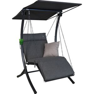Hollywoodschaukel 'Swing' 1-Sitzer grau 100 x 160 x 145 cm