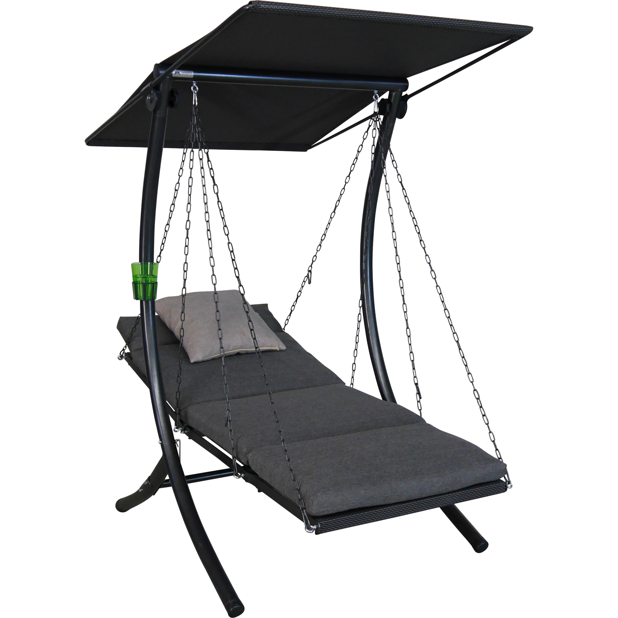 Hollywoodschaukel 'Swing' 1-Sitzer grau 100 x 160 x 145 cm