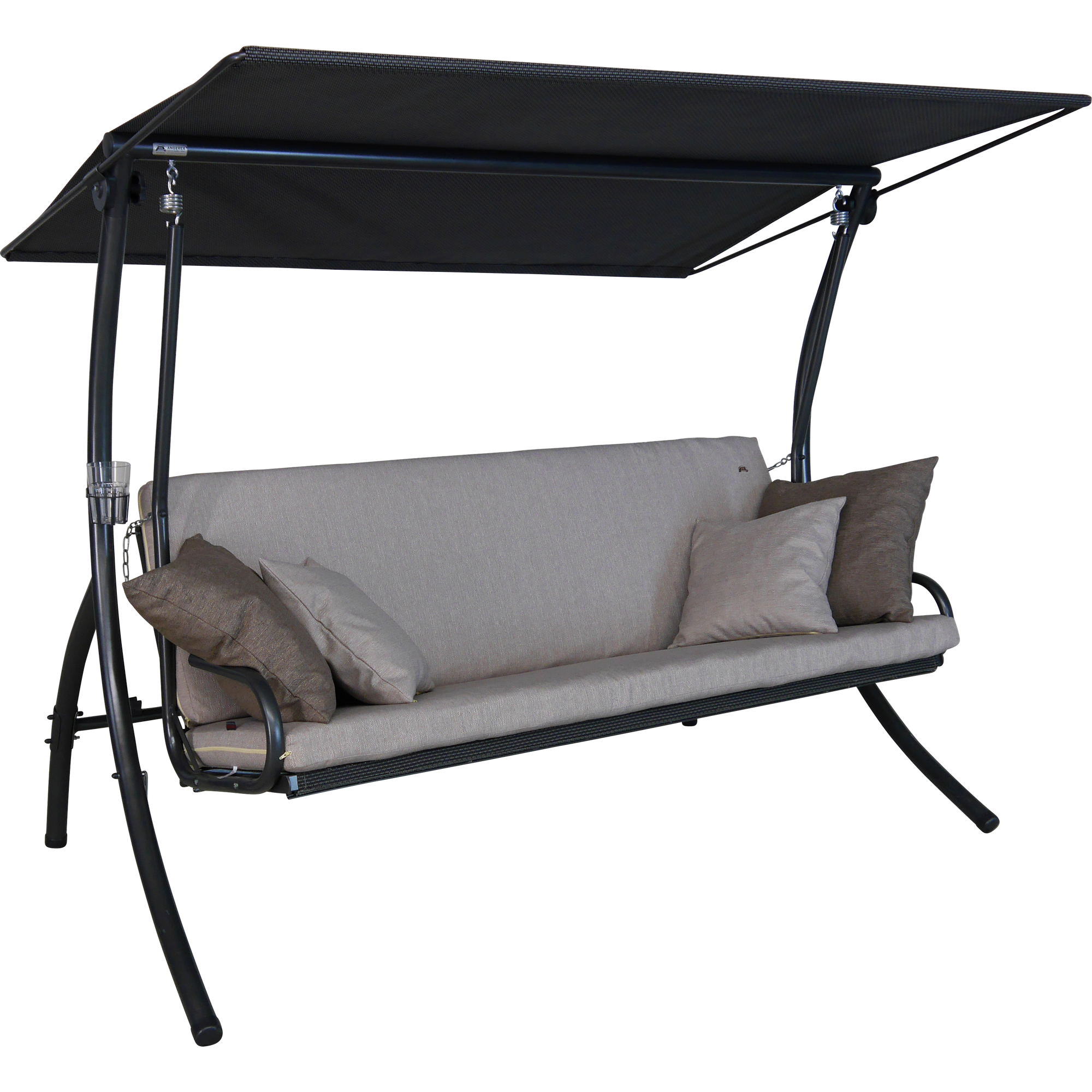 Hollywoodschaukel 'Elegance Smart' 3-Sitzer beige 210 x 160 x 145 cm