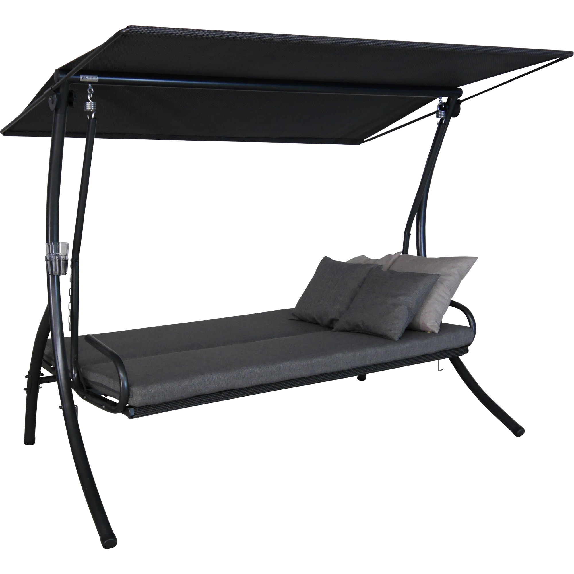 Hollywoodschaukel 'Elegance Smart' 3-Sitzer grau 210 x 210 x 145 cm