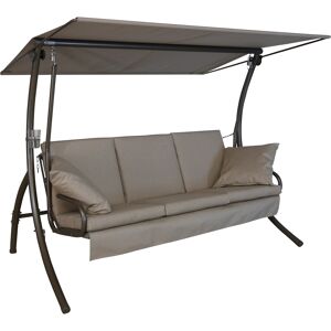 Hollywoodschaukel 'Loft Sun' 3-Sitzer taupe 210 x 160 x 145 cm