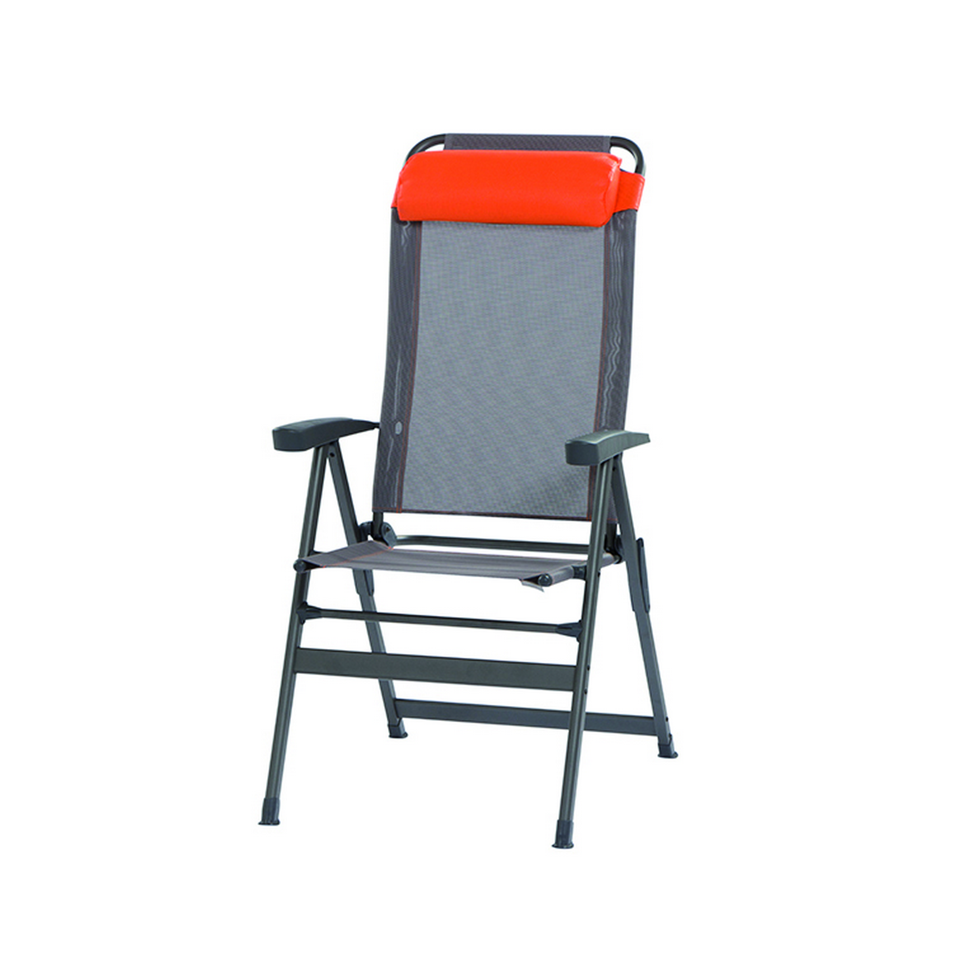 Campingklappsessel 'Ken' grau/orange, 40 x 120 x 48 cm + product picture