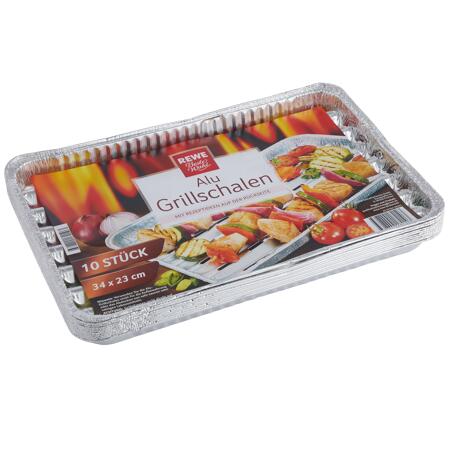 2. Bild von Alu Grillschalen 34 x 23 cm 10 Stück