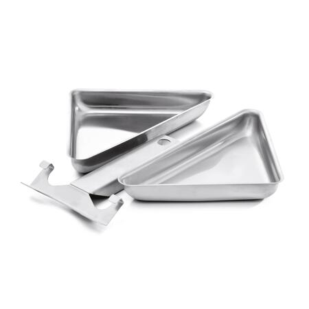 2. Bild von Eckpfännchen Edelstahl für Grill, 2 Stück