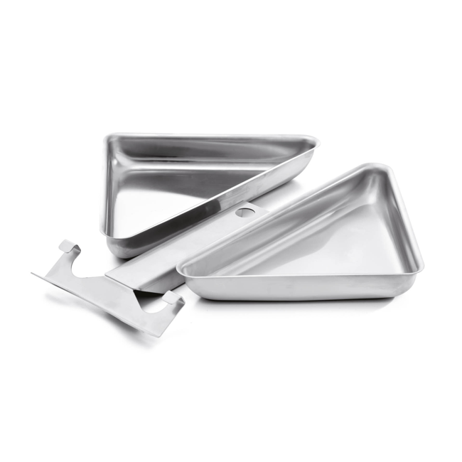 Bild von Eckpfännchen Edelstahl für Grill, 2 Stück