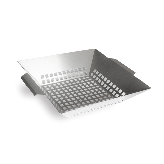 Bild von Grill-Gemüseschale Edelstahl 6 x 36 x 31 cm