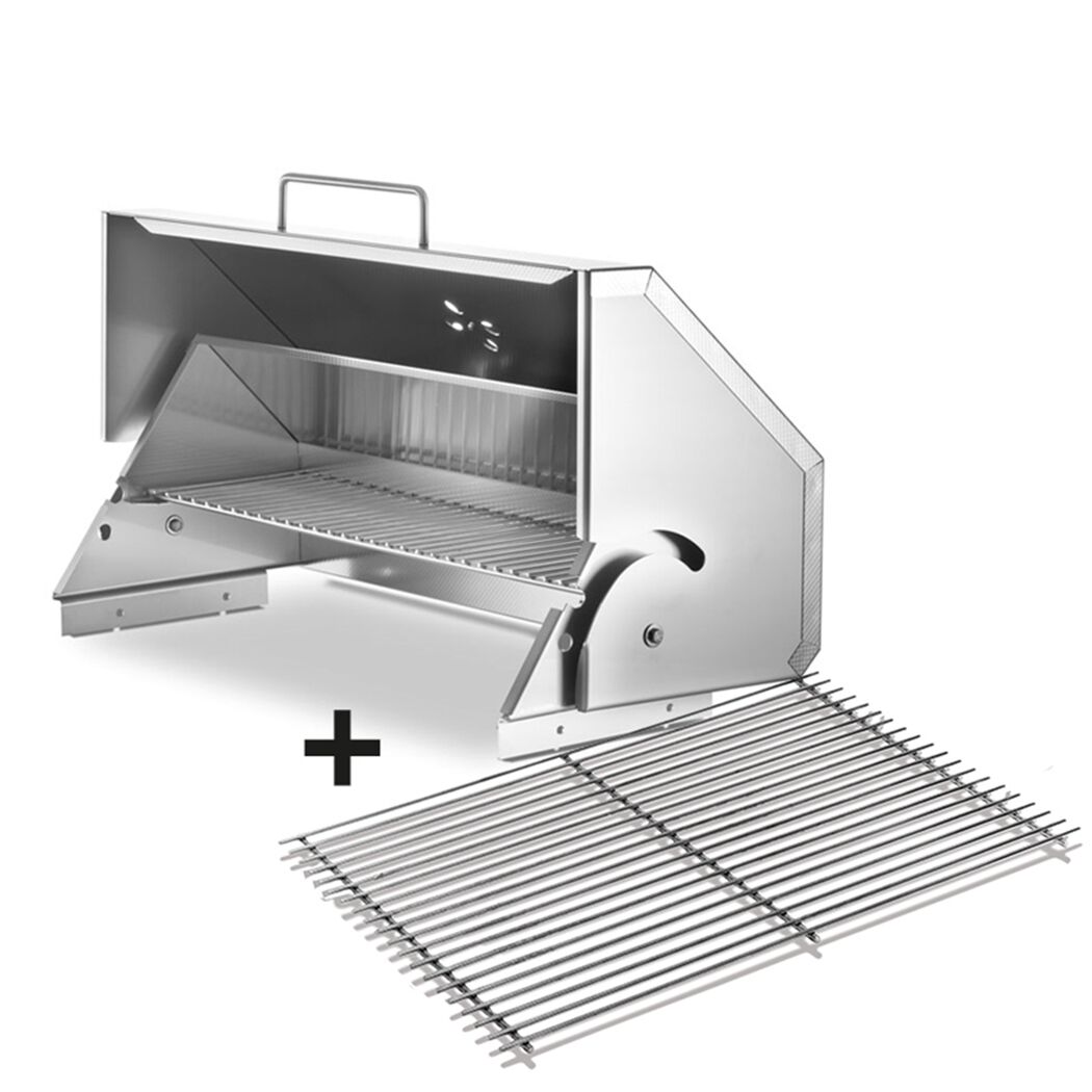 Edelstahl-Schwenkhaube für T4 Grill