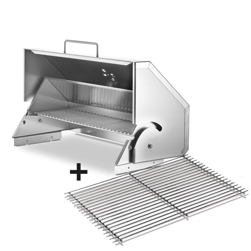Edelstahl-Schwenkhaube für T4 Grill