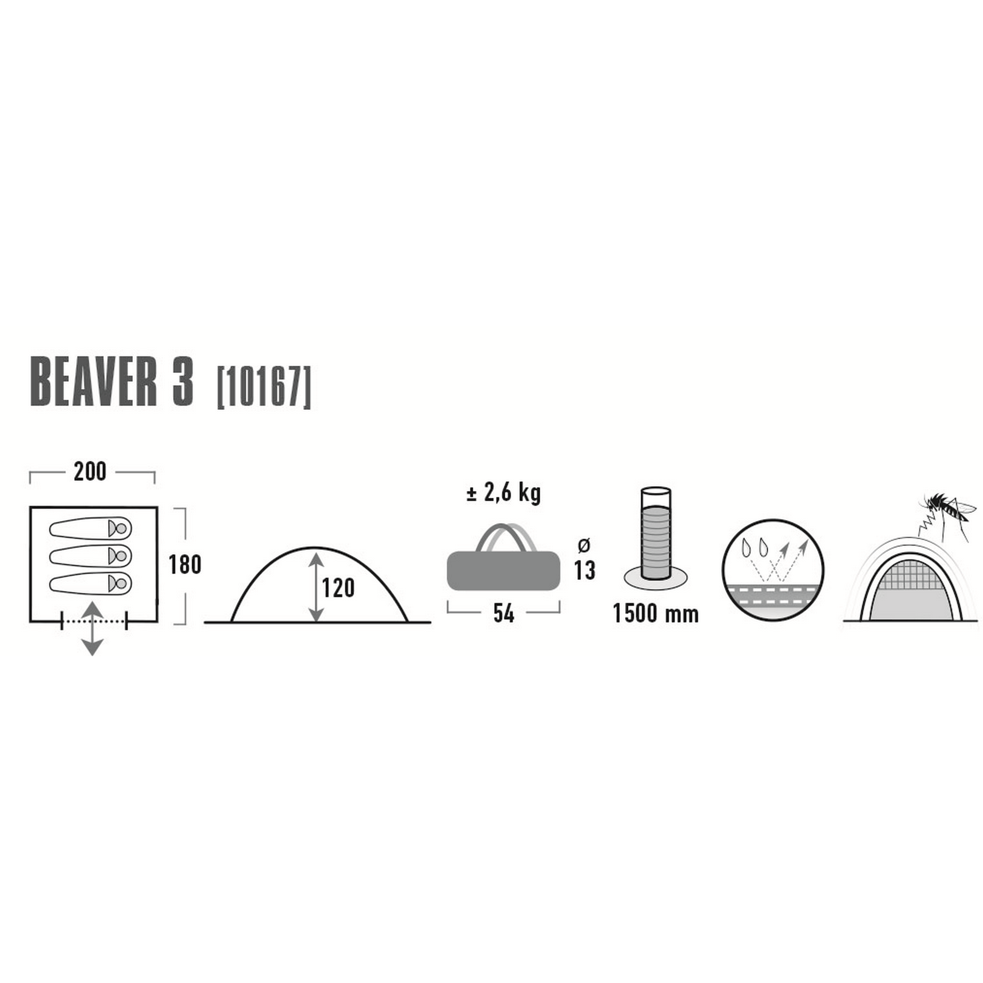 Zelt Beaver 3 + product picture
