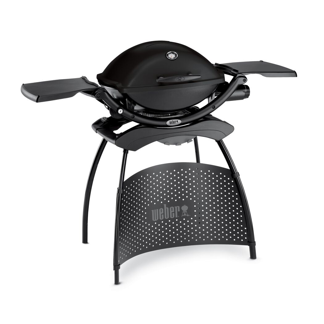 Schwarzer Weber Q2200 Gasgrill mit Stand