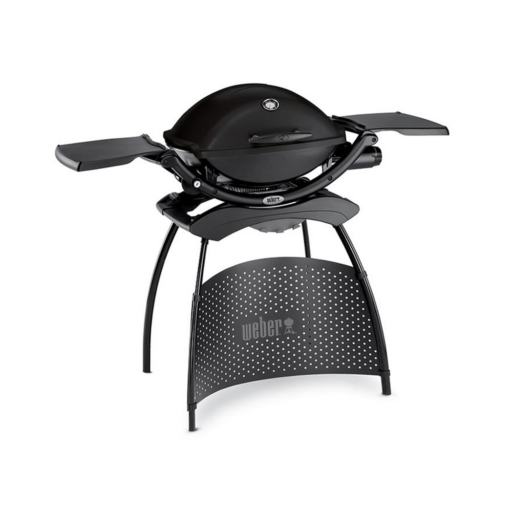 Schwarzer Weber Q2200 Gasgrill mit Standfuß