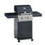 Schwarzer Gasgrill Artiso G2 mit Rollen