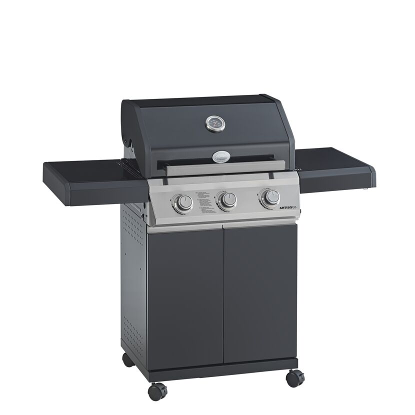 Gasgrill 'Artiso G3' schwarz 130x 115 x 57 cm