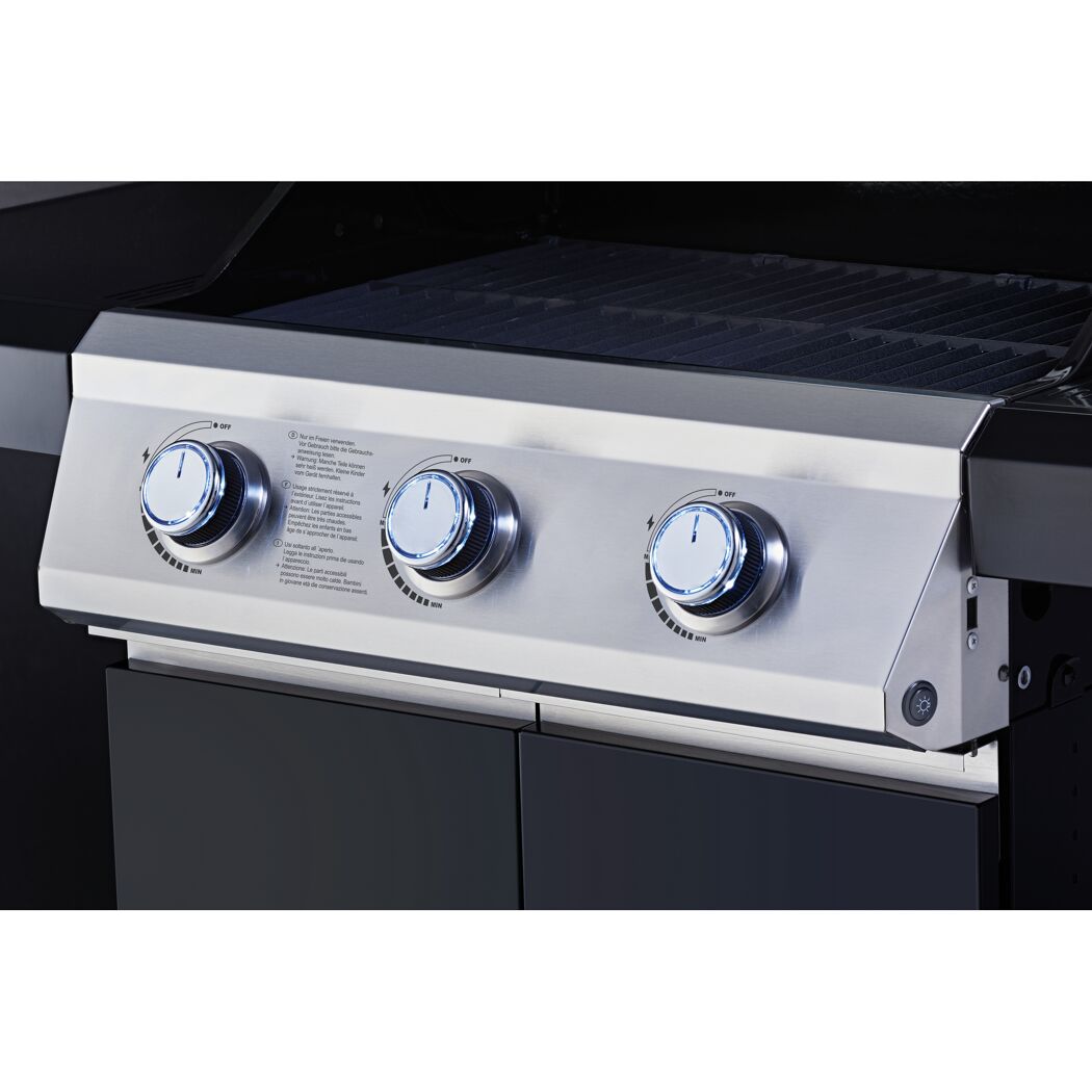 Gasgrill 'Artiso G3' schwarz 130x 115 x 57 cm