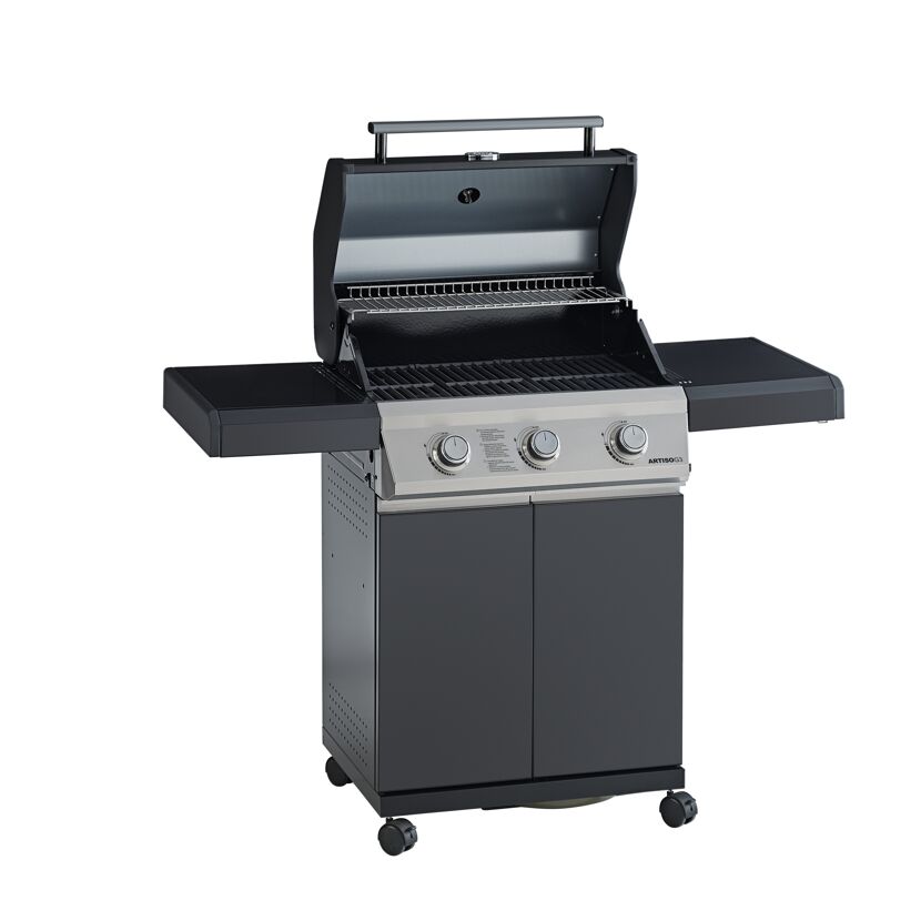 Gasgrill 'Artiso G3' schwarz 130x 115 x 57 cm