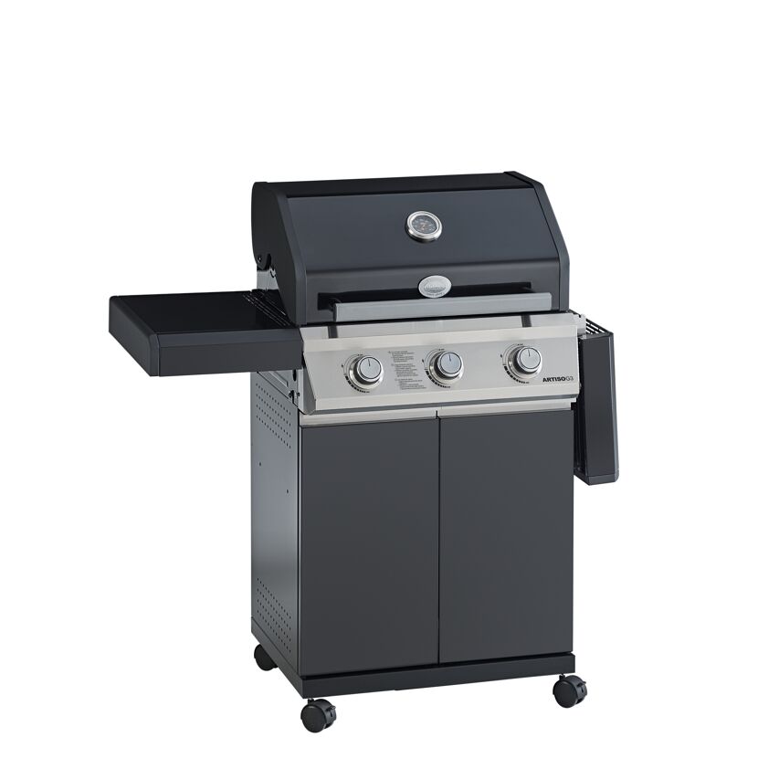 Gasgrill 'Artiso G3' schwarz 130x 115 x 57 cm