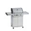 Gasgrill 'Artiso G3-S' edelstahlfarben 115 x 56 cm