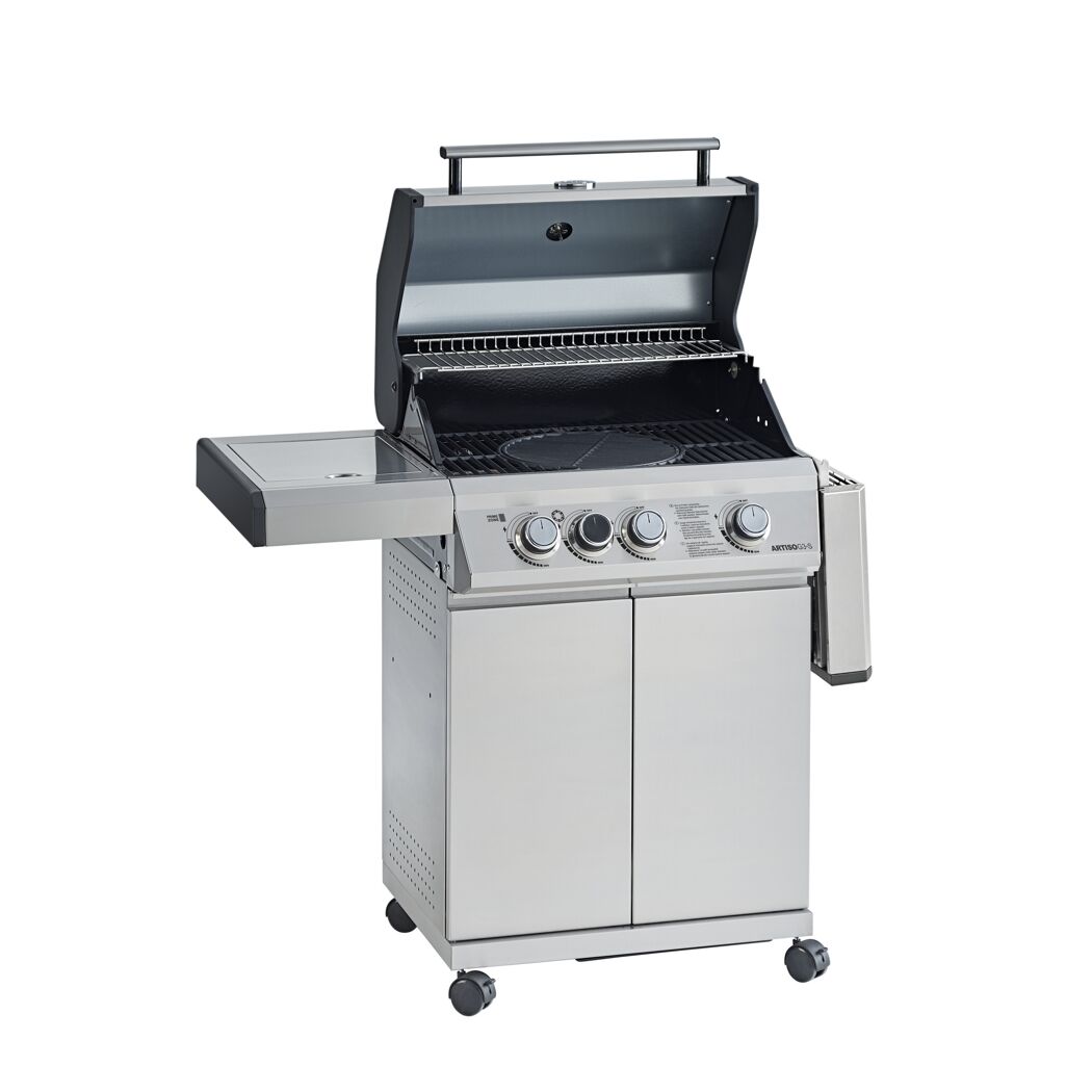 Gasgrill 'Artiso G3-S' edelstahlfarben 115 x 56 cm