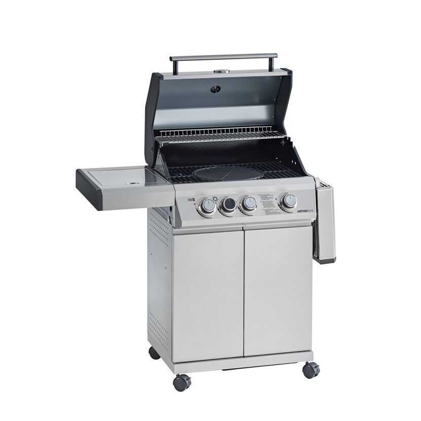 Gasgrill 'Artiso G3-S' edelstahlfarben 115 x 56 cm